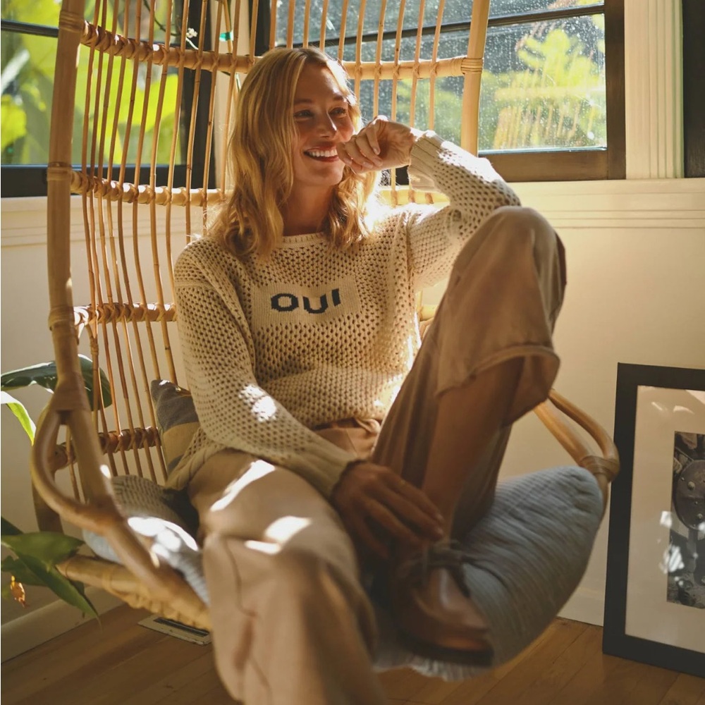 NWT Sundry OUI mesh sweater XS